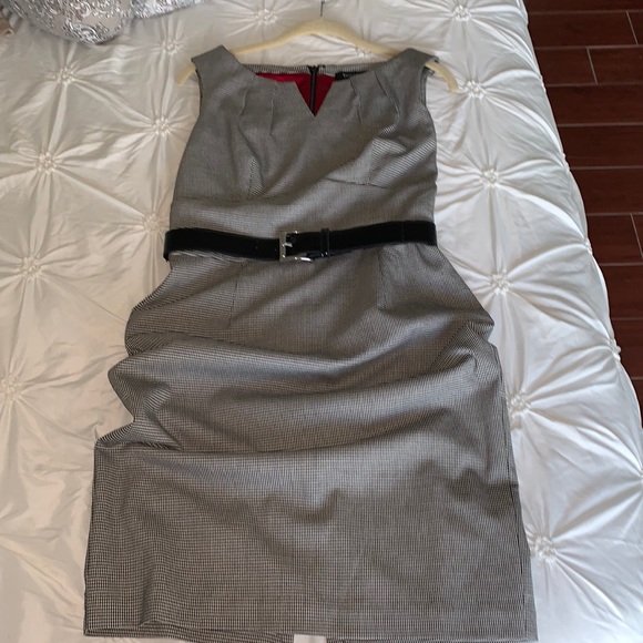 NWOT Mini Houndstooth WHBM Dress - Picture 2 of 7